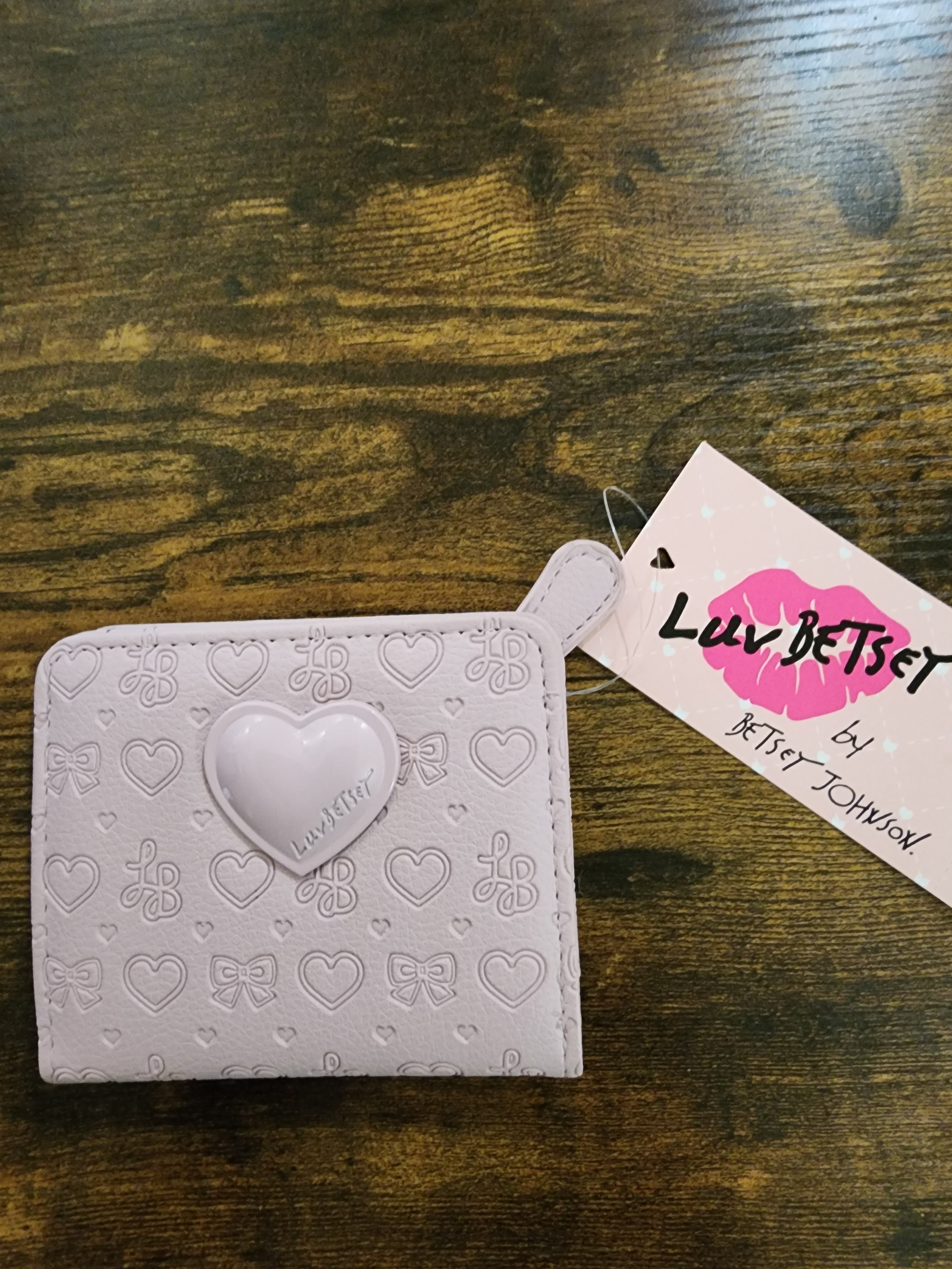Luv Betsey By Betsey Johnson Pink Heart Wallet Lb. Nwt